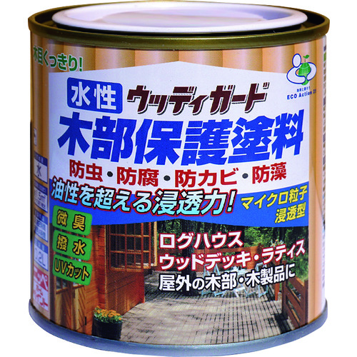 トラスコ中山 ニッぺ 水性ウッディガード 0.2L 透明クリヤー HW213-0.2(ご注文単位1缶)【直送品】