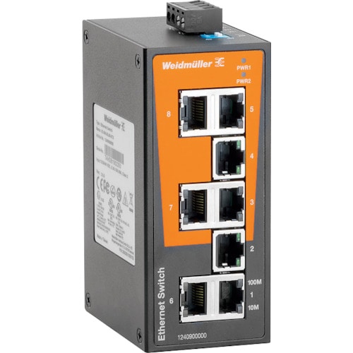 トラスコ中山 ワイドミュラー IE-SW 産業用スイッチングHUB 8ポート 1240900000(ご注文単位1台)【直送品】
