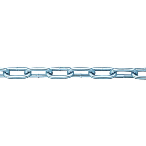 トラスコ中山 ニッサチェイン 鉄ユニクロ溶接リンクチェイン 4.8mm×30m(ご注文単位1本)【直送品】