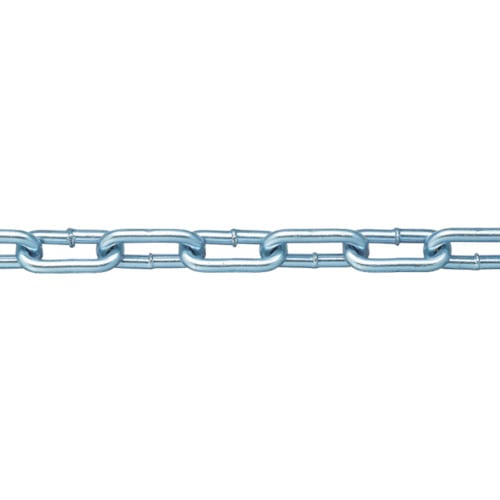 トラスコ中山 ニッサチェイン 鉄ユニクロ溶接リンクチェイン 5.5mm×30m(ご注文単位1本)【直送品】