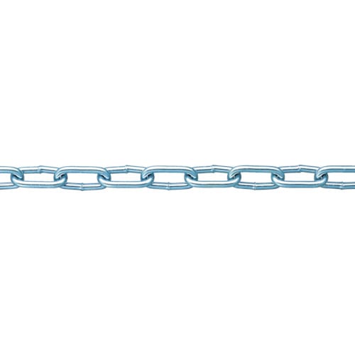 トラスコ中山 ニッサチェイン 鉄ユニクロ溶接リンクチェイン 4mm×30m(ご注文単位1個)【直送品】