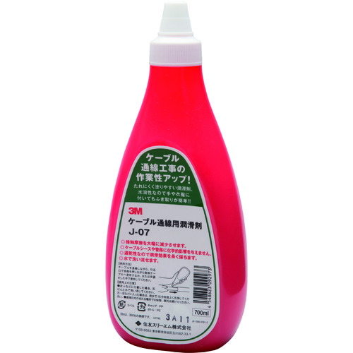 トラスコ中山 コーニング ケーブル通線用潤滑剤 J-07 0.7リットル(ご注文単位1個)【直送品】
