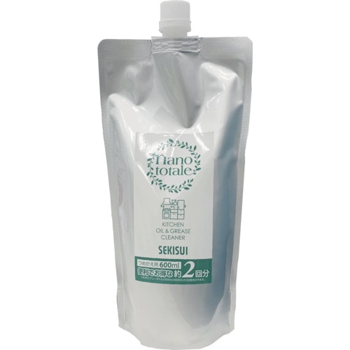 トラスコ中山 積水 ナノトタル 油クリーナー 詰め換え用 600ml(ご注文単位1本)【直送品】
