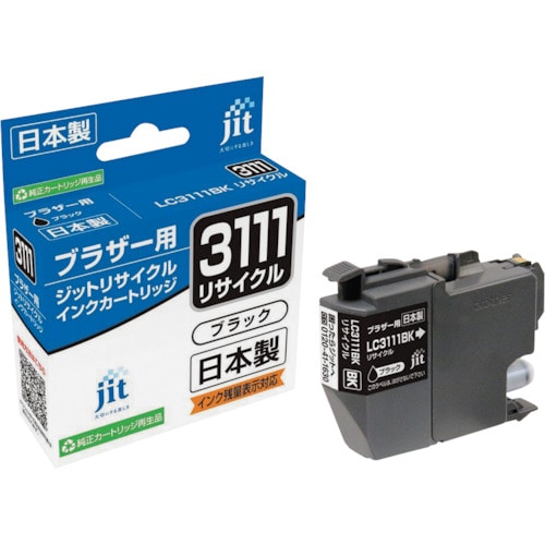 トラスコ中山 ジット ブラザー LC3111BK対応 ジットリサイクルインク JIT-B3111B ブラック(ご注文単位1本)【直送品】