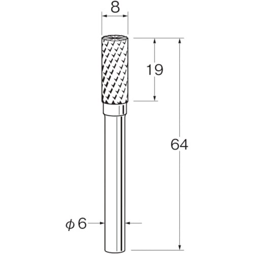 トラスコ中山 リューター 超硬カッターK6143(ご注文単位1袋)【直送品】