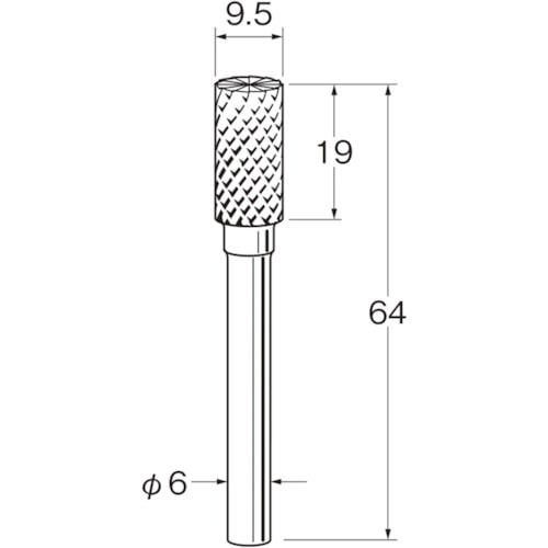 トラスコ中山 リューター 超硬カッターK6144(ご注文単位1袋)【直送品】