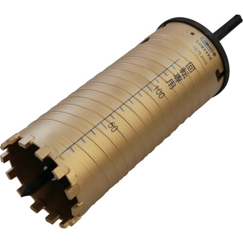 トラスコ中山 エビ ダイヤモンドコアドリル 75mm シャンク13mm(ご注文単位1本)【直送品】