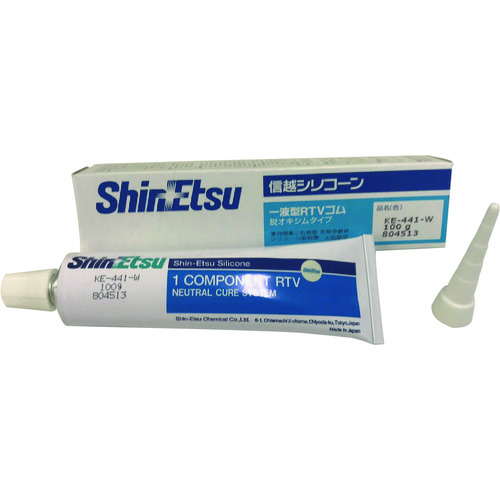 トラスコ中山 信越 一般工業用シリコーンシーリング剤 100g ホワイト(ご注文単位1本)【直送品】
