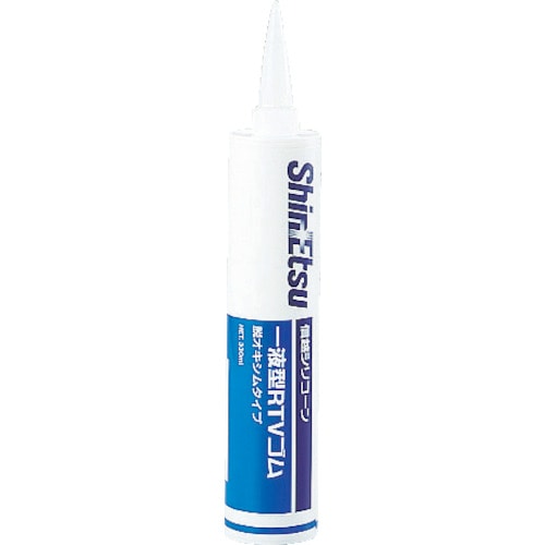 トラスコ中山 信越 一般RTVゴムコンパウンド 330ml 透明(ご注文単位1本)【直送品】