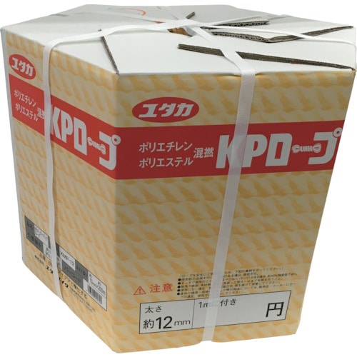 トラスコ中山 ユタカメイク KPメーターパックロープ 12mm×200m(ご注文単位1巻)【直送品】