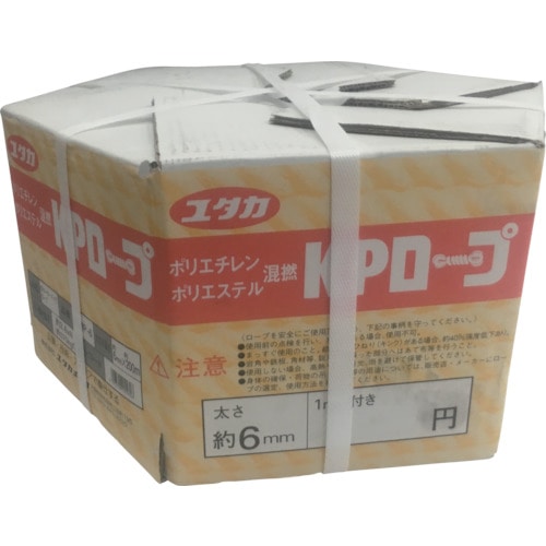 トラスコ中山 ユタカメイク KPメーターパックロープ 6mm×200m(ご注文単位1巻)【直送品】