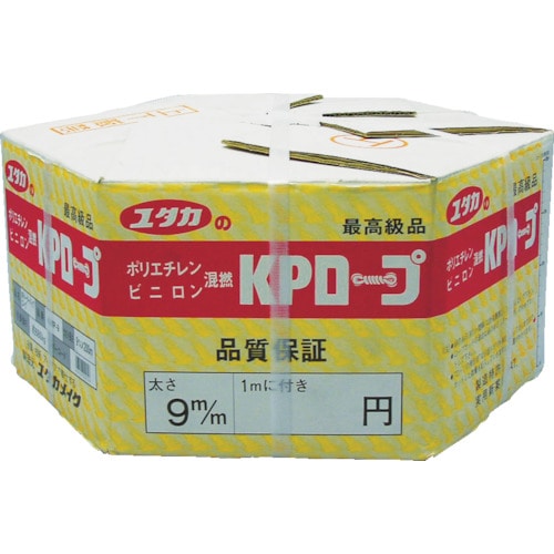 トラスコ中山 ユタカメイク KPメーターパックロープ 9mm×200m(ご注文単位1巻)【直送品】