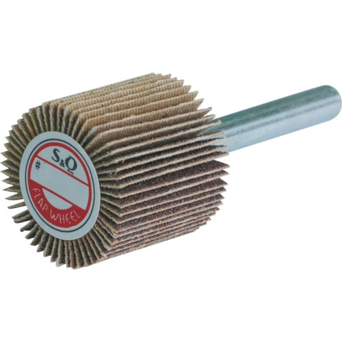 トラスコ中山 MURAKO 軸付フラップ金具無し 外径25 幅25 軸径6mm 40#(ご注文単位10個)【直送品】