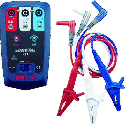 トラスコ中山 SANWA 接触式モーター検相器(ご注文単位1台)【直送品】