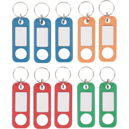トラスコ中山 カール キーホルダー 10個入（ご注文単位1袋）【直送品】