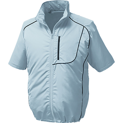 トラスコ中山 空調服 ポリ製半袖ウエアのみ シルバー 5L(ご注文単位1着)【直送品】