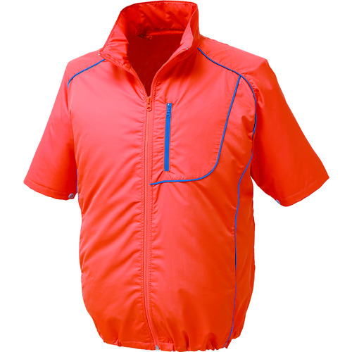 トラスコ中山 空調服 ポリ製半袖ウエアのみ オレンジ 2L(ご注文単位1着)【直送品】