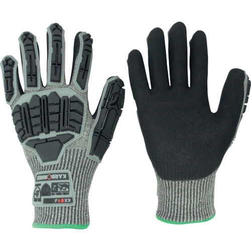 トラスコ中山 KARBONHEX 耐切創性 耐衝撃性手袋 KX-91J M(ご注文単位1組)【直送品】