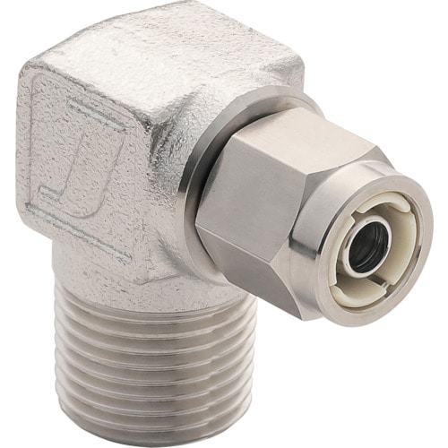 トラスコ中山 潤工社 ステンレス継手 U2Sシリーズ エルボ 10×6.5mm PT3/8(ご注文単位1個)【直送品】