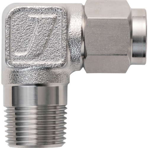 トラスコ中山 潤工社 ステンレス継手 エルボ(ミリ系列) 10×7.5mm PT3/8(ご注文単位1個)【直送品】