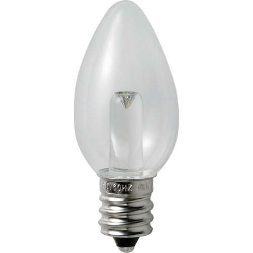 トラスコ中山 ELPA 電球(LED) LED電球ローソク形E12 明るさ15lm クリア電球色相当(ご注文単位1個)【直送品】