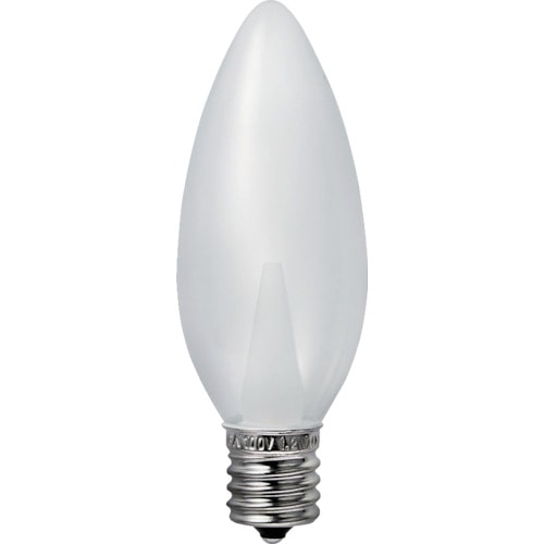 トラスコ中山 ELPA 電球(LED) LED電球シャンデリアE17 明るさ50lm クリア電球色相当(ご注文単位1個)【直送品】