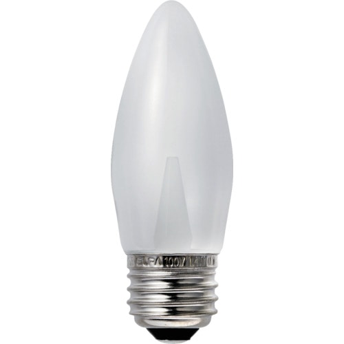 トラスコ中山 ELPA 電球(LED) LED電球シャンデリアE26 明るさ60lm クリア電球色相当(ご注文単位1個)【直送品】