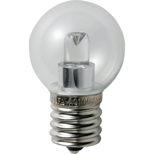 トラスコ中山 ELPA 電球(LED) LED電球G30形E17 明るさ45lm クリア電球色相当（ご注文単位1個）【直送品】