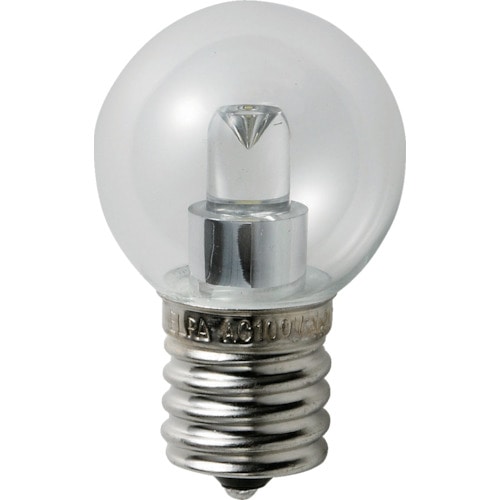 トラスコ中山 ELPA 電球(LED) LED電球G30形E17 明るさ55lm クリア昼白色相当（ご注文単位1個）【直送品】