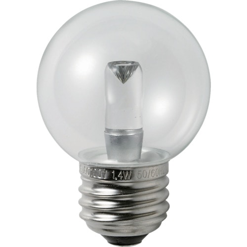 トラスコ中山 ELPA 電球(LED) LED電球G50形E26 明るさ60lm クリア昼白色相当（ご注文単位1個）【直送品】