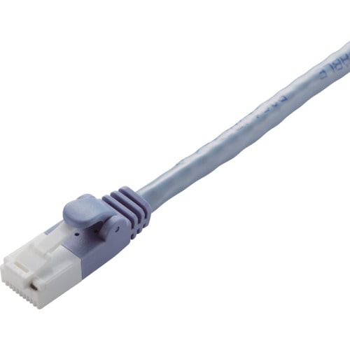 トラスコ中山 エレコム Cat6対応ツメ折れ防止LANケーブル5mブルー(ご注文単位1本)【直送品】