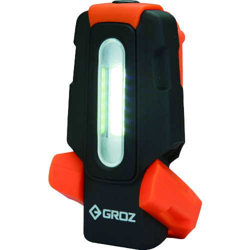 トラスコ中山 GROZ 充電式LEDポケットフラッシュライト 2W COB 200Lm(ご注文単位1個)【直送品】