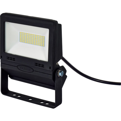 トラスコ中山 日動 LED投光器 常設用フラットライト30W 黒(ご注文単位1台)【直送品】