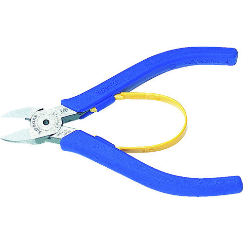 トラスコ中山 スリーピークス かるいプラスチックニッパ(バネ付) 125mm(ご注文単位1個)【直送品】