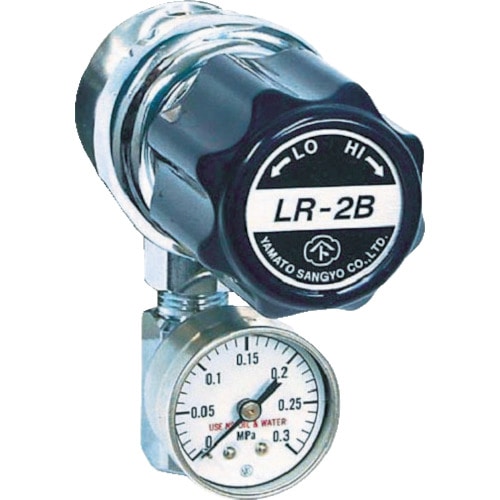 トラスコ中山 ヤマト ガス調整器 分析機用ライン圧力調整器 LR-2S L9タイプ ステンレス(ご注文単位1個)【直送品】