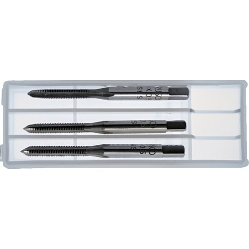 トラスコ中山 TRUSCO ハンドタップ 左ねじ用   M10×1.5 セット (SKS)（ご注文単位1セット）【直送品】