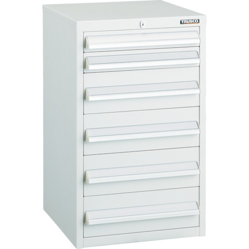 トラスコ中山 TRUSCO LVR型キャビネット 392X412XH660 引出6段 W（ご注文単位1台）【直送品】