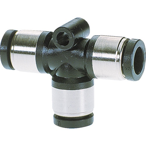 トラスコ中山 チヨダ チューブ継手 ミニユニオンティ 4mm(ご注文単位1個)【直送品】