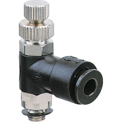 トラスコ中山 チヨダ ミニスピードコントローラα メーターアウト6mm・M5×0.8(ご注文単位1個)【直送品】