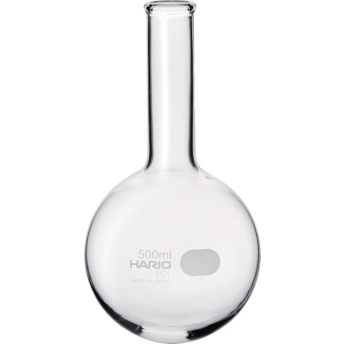 トラスコ中山 HARIO 丸底フラスコ 500ml（ご注文単位1個）【直送品】