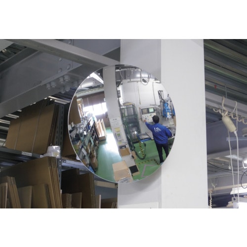 トラスコ中山 コミー 丸ミラー600mm(ご注文単位1個)【直送品】