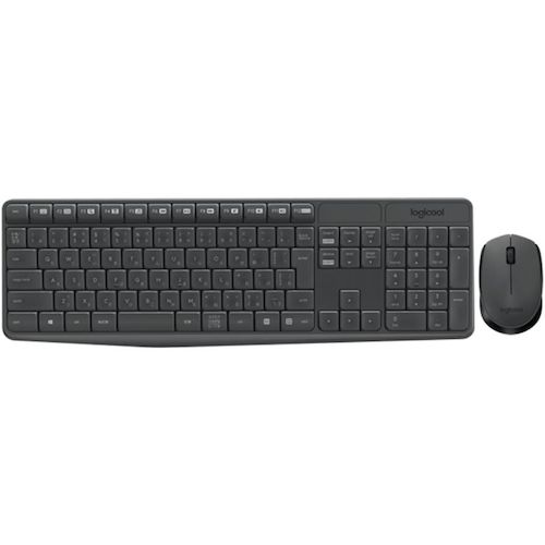 トラスコ中山 ロジクール ワイヤレスコンボ MK235 グレー(ご注文単位1個)【直送品】