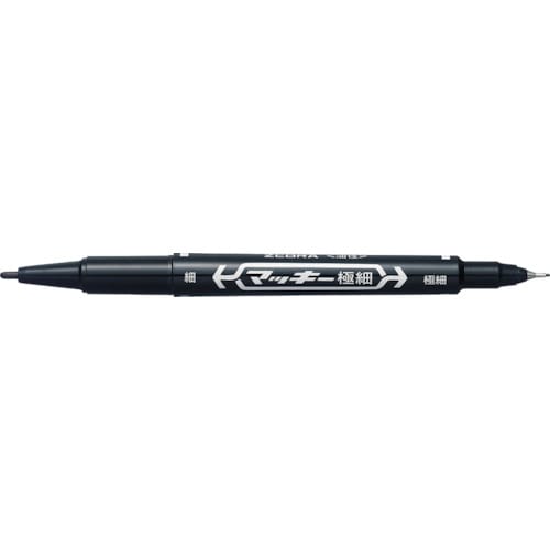 トラスコ中山 ゼブラ マッキー極細 黒(ご注文単位1本)【直送品】