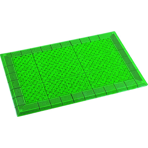 トラスコ中山 テラモト 屋外マット テラエルボーマット 緑 450×750mm(ご注文単位1枚)【直送品】