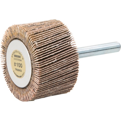 トラスコ中山 TRUSCO ミラクルフラップホイール 外径40X厚25X軸6 5個入 #100 100#(ご注文単位1箱)【直送品】