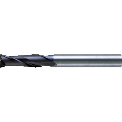 トラスコ中山 三菱K 2枚刃エムスター汎用 超硬スクエアエンドミルセミロング刃長(J)0.3mm(ご注文単位1本)【直送品】