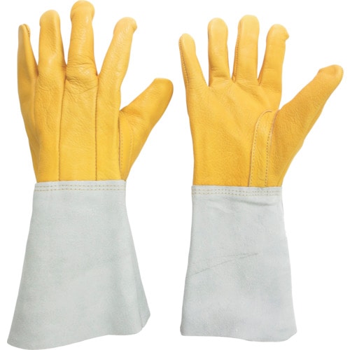 トラスコ中山 ミドリ安全 溶接用 牛革手袋 MT-107D-5P(ご注文単位1組)【直送品】