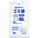 トラスコ中山 JTX 861308ゴミ袋LDD 透明 90L10枚 N208J-90（ご注文単位1パック）【直送品】