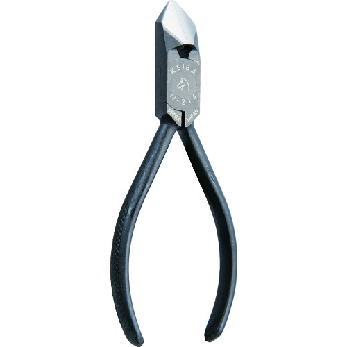 トラスコ中山 KEIBA 斜ニッパ 斜めニッパー(ローレットハンドル) PAT. 100(ご注文単位1個)【直送品】