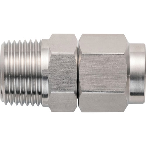 トラスコ中山 潤工社 ステンレス継手 ニップル(ミリ系列) 8X6mm PT3/8(ご注文単位1個)【直送品】